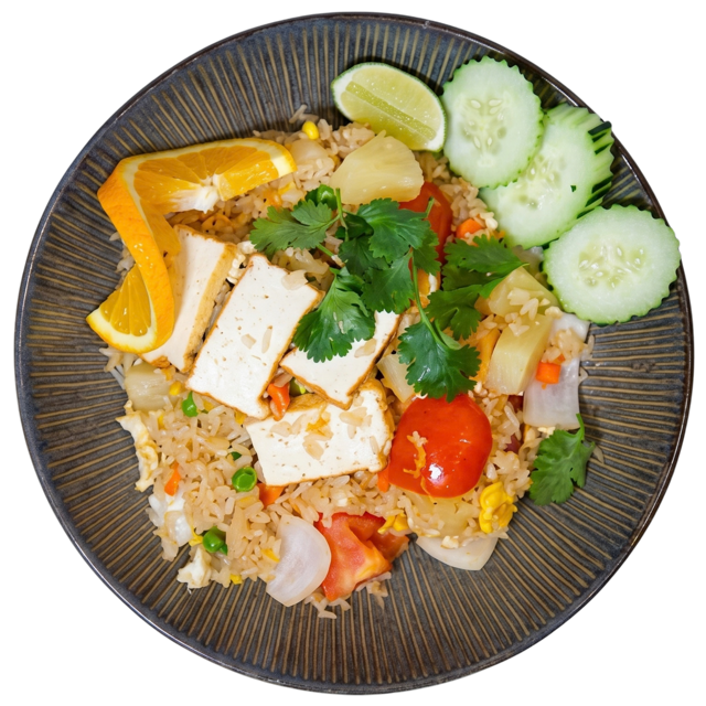 Pad Thai — stir-fried rice noodles with shrimp, egg, bean sprouts and ground peanuts